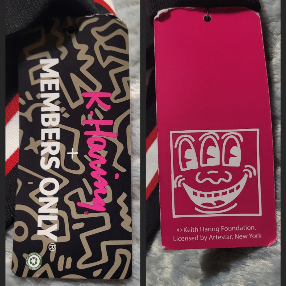 Keith Haring x Members Only Windbomber Jacket L windbreaker bomber NWT - Picture 5 of 6